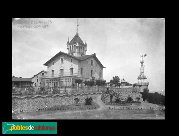 Llinars del Vallès - Can Bordoi. Postal antiga