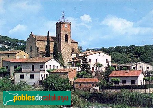 Santa Eulàlia de Ronçana - Església de Santa Eulàlia. Postal antiga