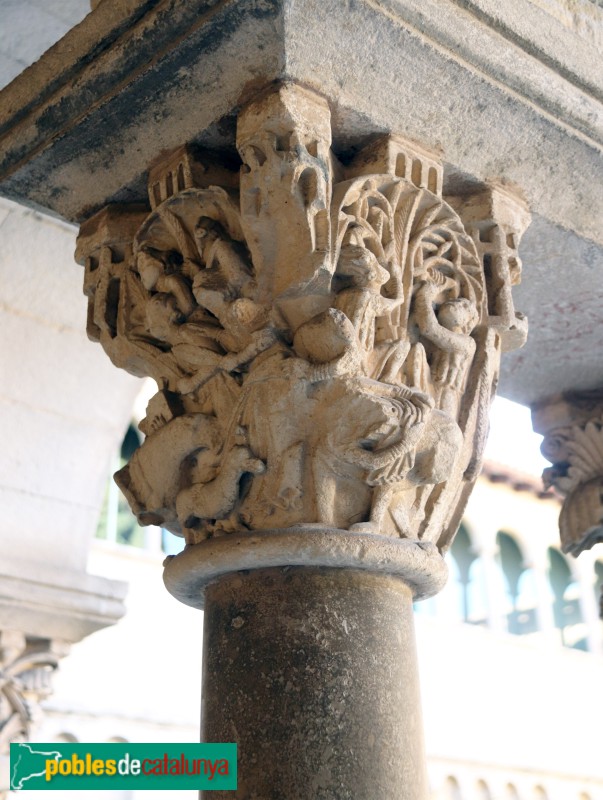 Monestir de Sant Cugat - Capitell del claustre