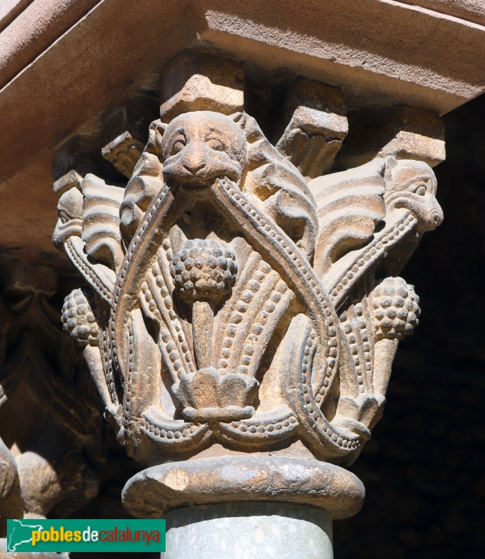 Monestir de Sant Cugat - Capitell del claustre