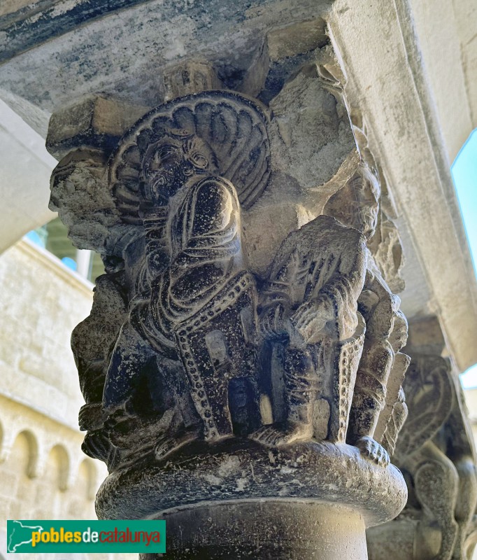 Monestir de Sant Cugat - Capitell del claustre