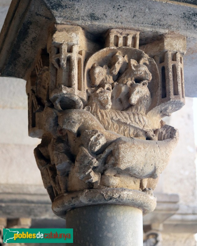 Monestir de Sant Cugat - Capitell del claustre