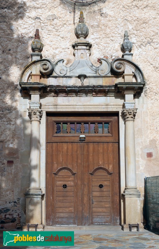 Sant Pere de Vilamajor - Església de Sant Pere. Portada