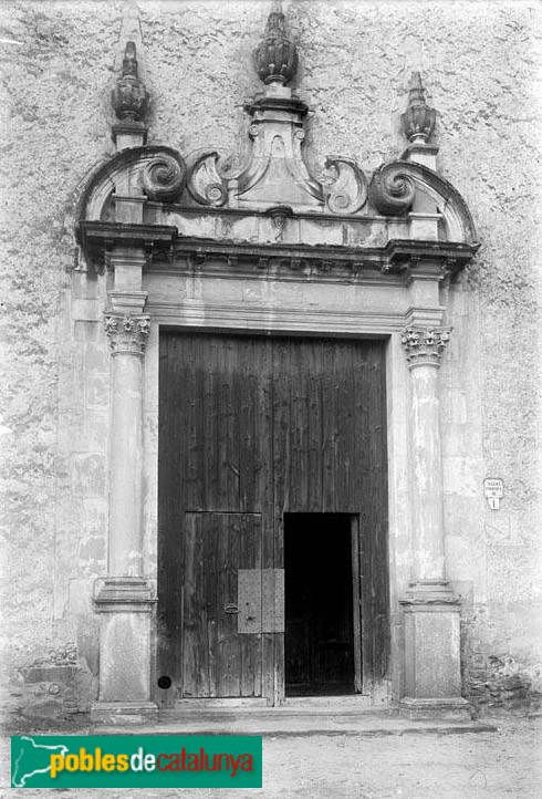 Sant Pere de Vilamajor - Església de Sant Pere. Portada