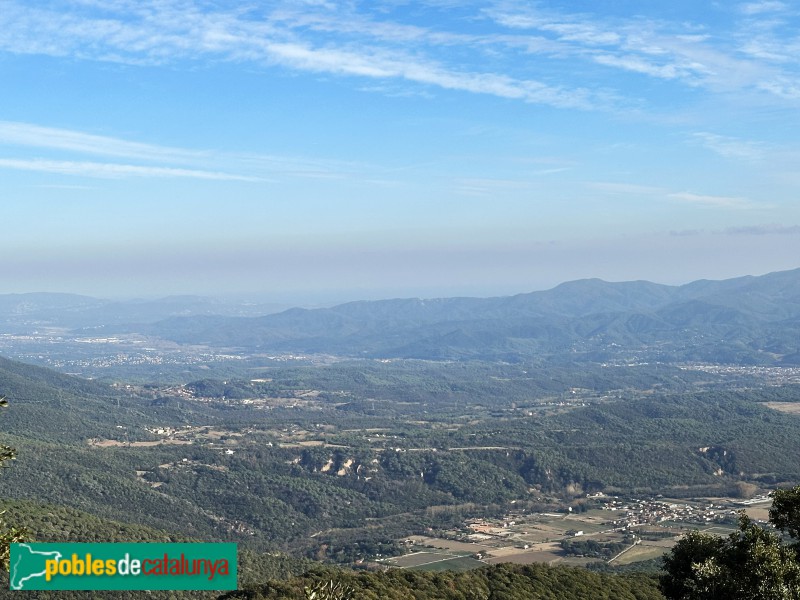 Sant Pere de Vilamajor - Panoràmica des del camí de Sant Elies