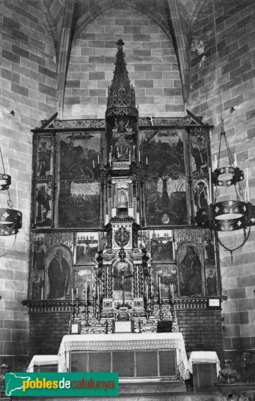 Sant Pere de Vilamajor - Església de Sant Pere. Retaule desaparegut