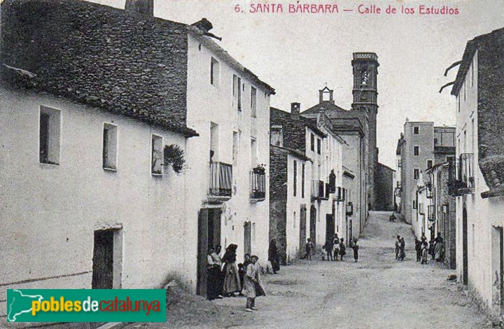 Santa Bàrbara. Postal antiga