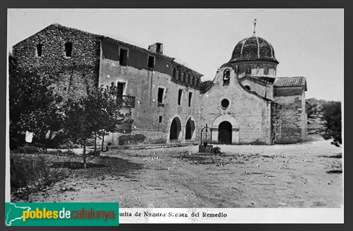 Alcanar - Ermita de la Mare de Déu del Remei. Postal antiga