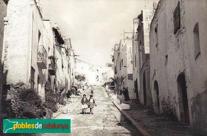 Alcanar - Carrer Nou. Postal antiga