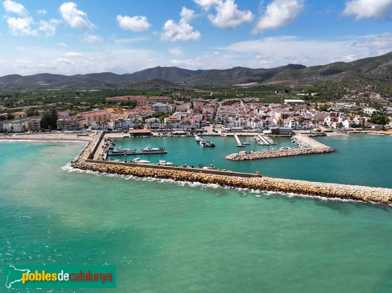 Panoràmica aèria de Les Cases d'Alcanar