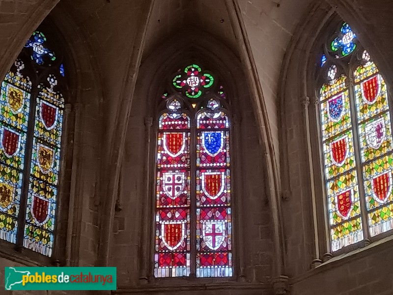 Barcelona - Capella de Santa Àgata. Vitralls