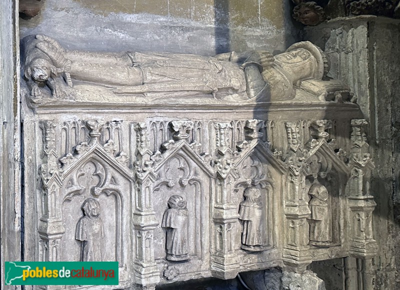 Vilafranca del Penedès - Església de Sant Francesc. Sepulcre de la família Boixadors (segle XIV)