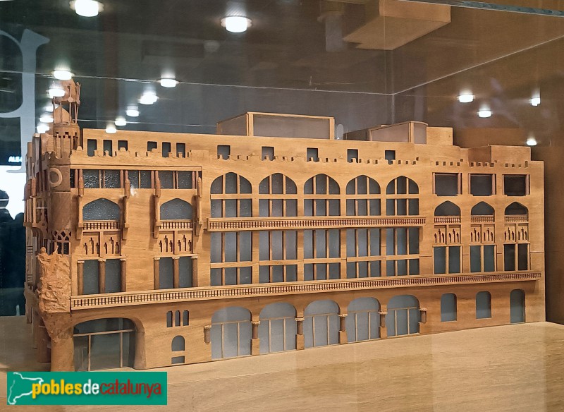 Barcelona - Ampliació Palau de la Música. Maqueta