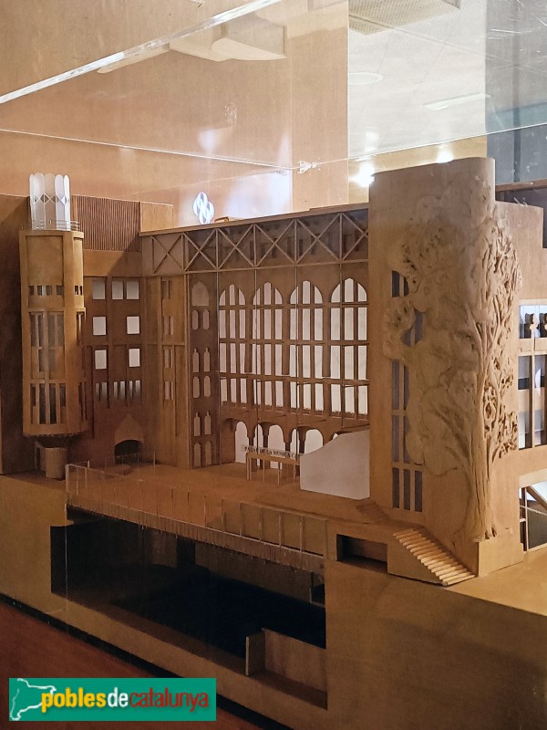 Barcelona - Ampliació Palau de la Música. Maqueta