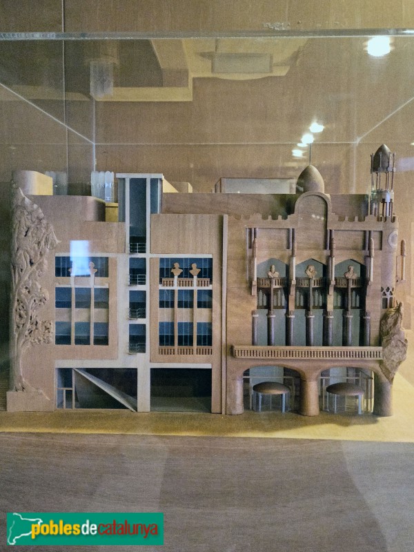 Barcelona - Ampliació Palau de la Música. Maqueta