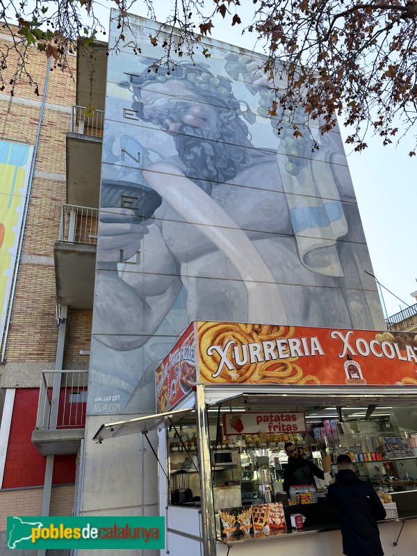 Vilafranca del Penedès - Mural <i>Bacus</i>