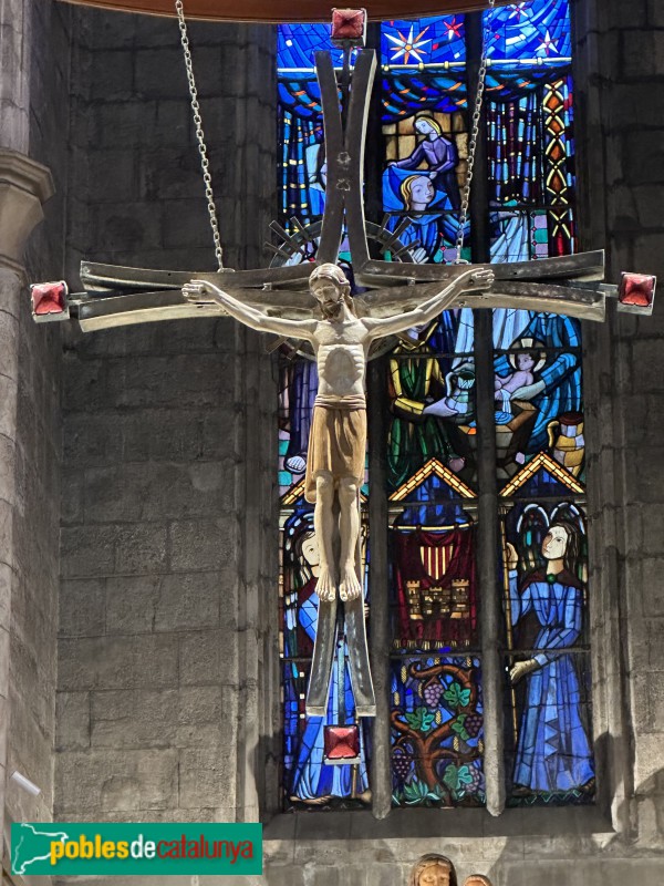 Vilafranca del Penedès - Basílica de Santa Maria. Sant Crist del presbiteri