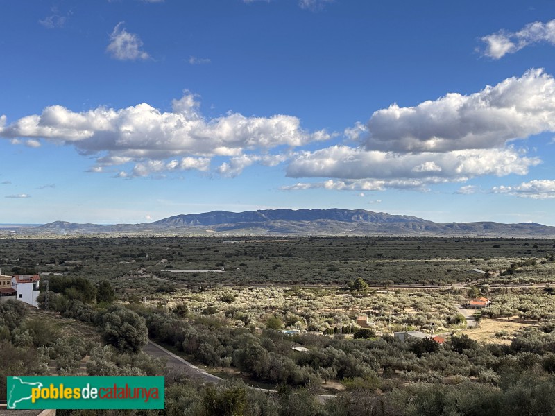 Panoràmica de la vall des de Mas de Barberans