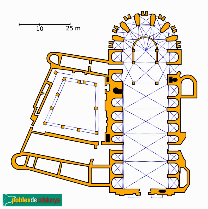 Planta de la catedral de Girona