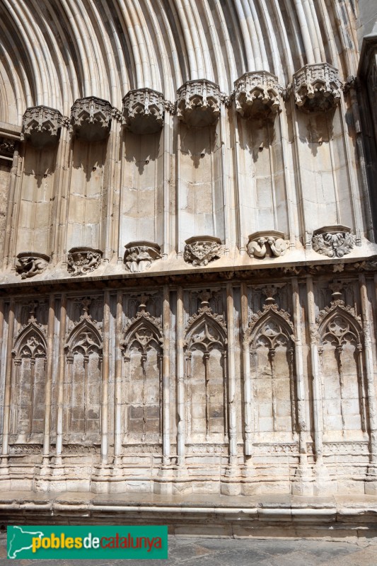 Girona - Catedral. Porta dels Apòstols