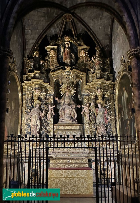 Girona - Catedral. Retaule de la Mare de Déu dels Dolors