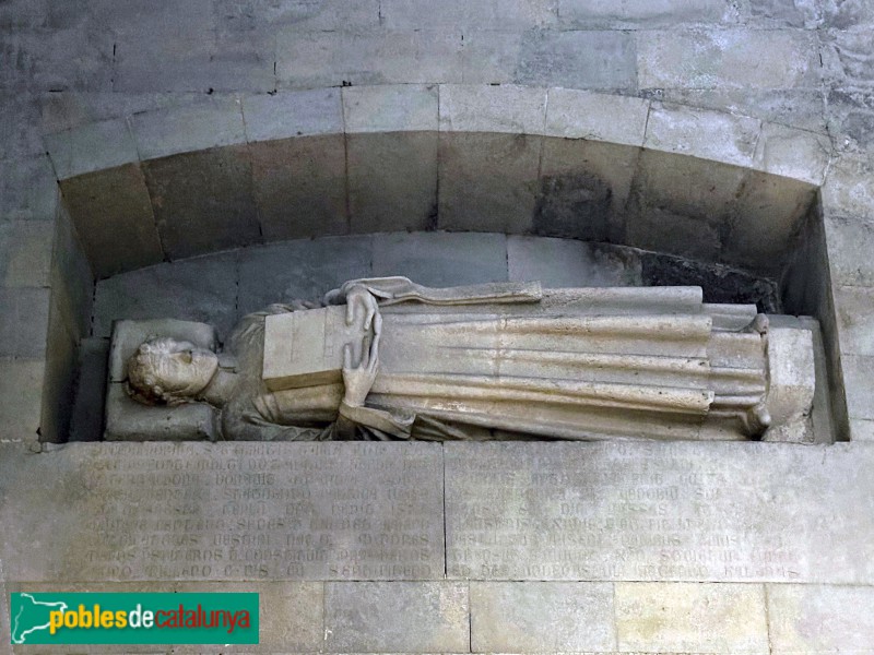 Girona - Catedral. Sepulcre de Guillem de Montgrí