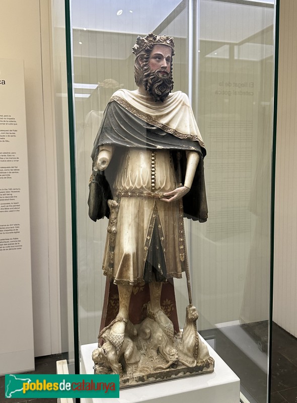 Girona - Tresor de la catedral. Estàtua de Carlemany