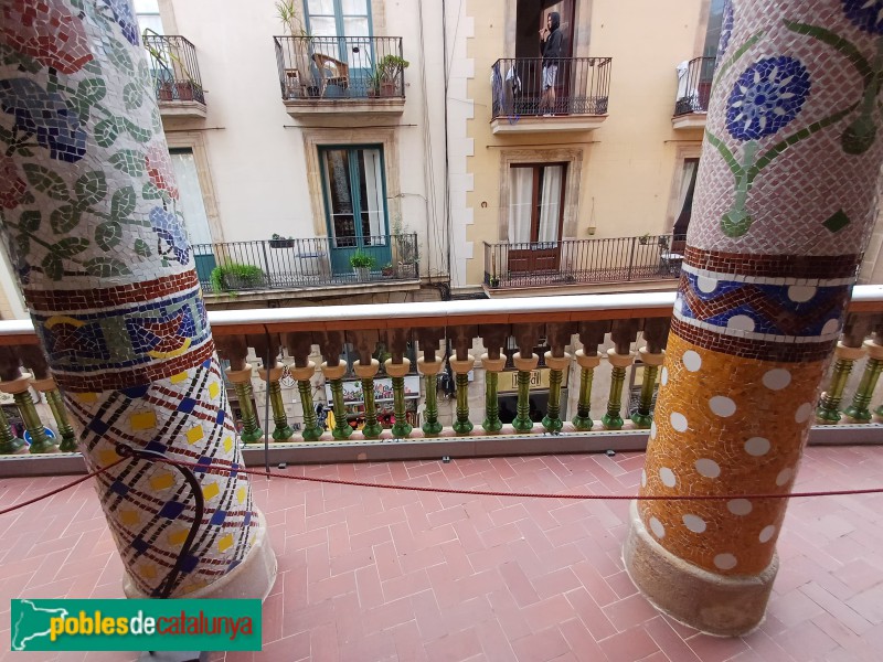 Barcelona - Palau de la Música. Sala Millet. Balcó