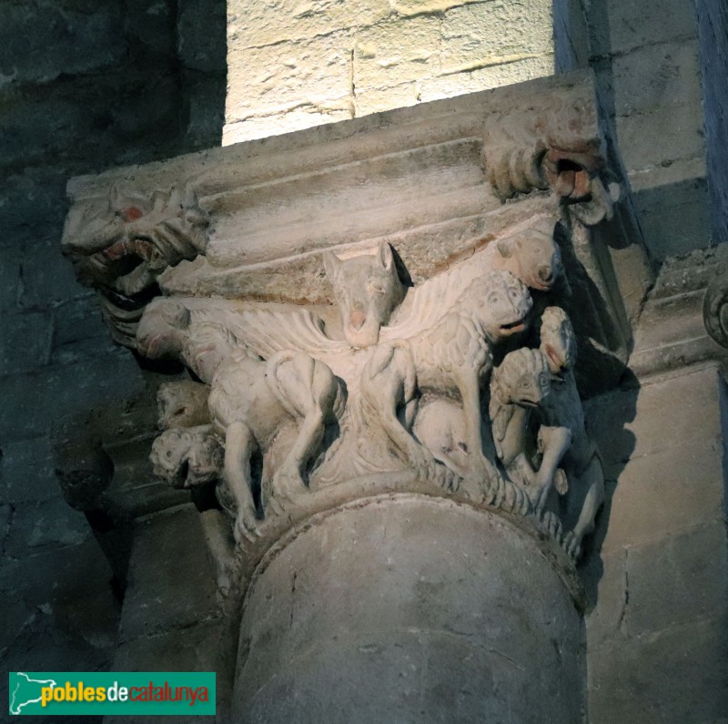 Girona - Sant Pere de Galligants. Capitell