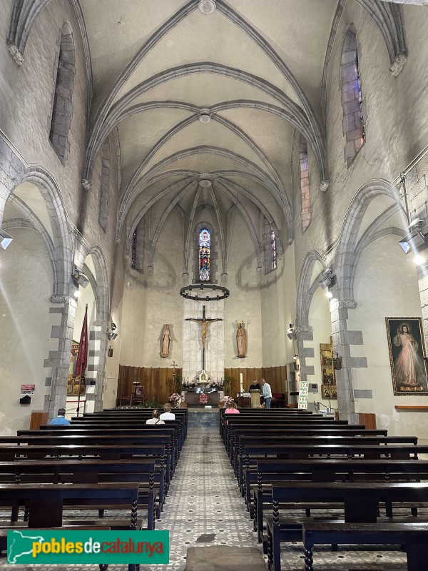 Santa Maria de Palautordera - Església de Santa Maria. Interior (Foto: Albert Esteves, 2024) Santa Maria de Palautordera - Església de Santa Maria. Interior