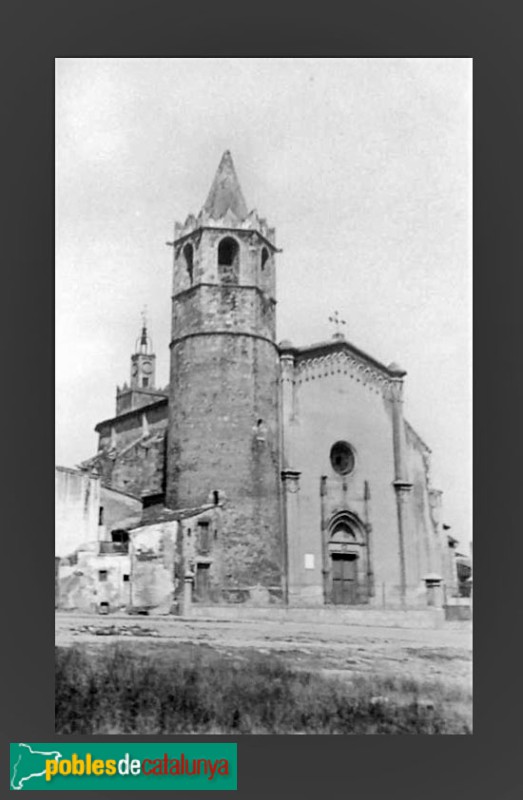 Santa Maria de Palautordera - Església de Santa Maria. Postal antiga Santa Maria de Palautordera - Església de Santa Maria. Postal antiga