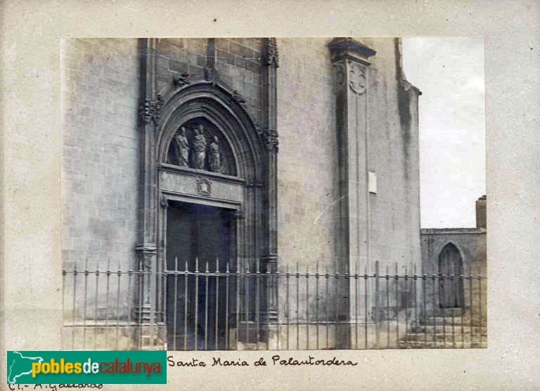 Santa Maria de Palautordera - Església de Santa Maria (Foto: <i>Antoni Gallardo -Arxiu Fotogràfic Centre Excursionista de Catalunya-</i>, 1878-1914) Santa Maria de Palautordera - Església de Santa Maria