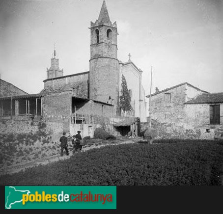 Santa Maria de Palautordera - Església de Santa Maria (Foto: <i>Albert Oliveras -Arxiu Fotogràfic Centre Excursionista de Catalunya-</i>, c1924) Santa Maria de Palautordera - Església de Santa Maria