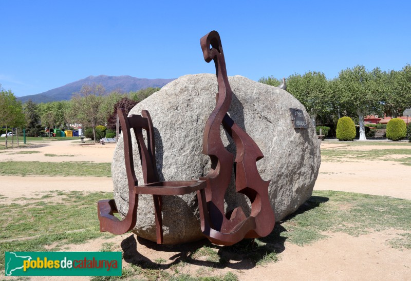 Santa Maria de Palautordera - Escultura <i>Homenatge a Pau Casals</i>