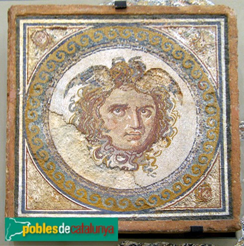 Tarragona - Museu Arqueològic. Mosaic de la Medusa