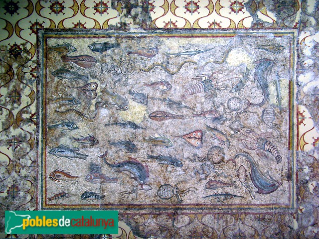 Tarragona - Museu Arqueològic  - Mosaic dels Peixos