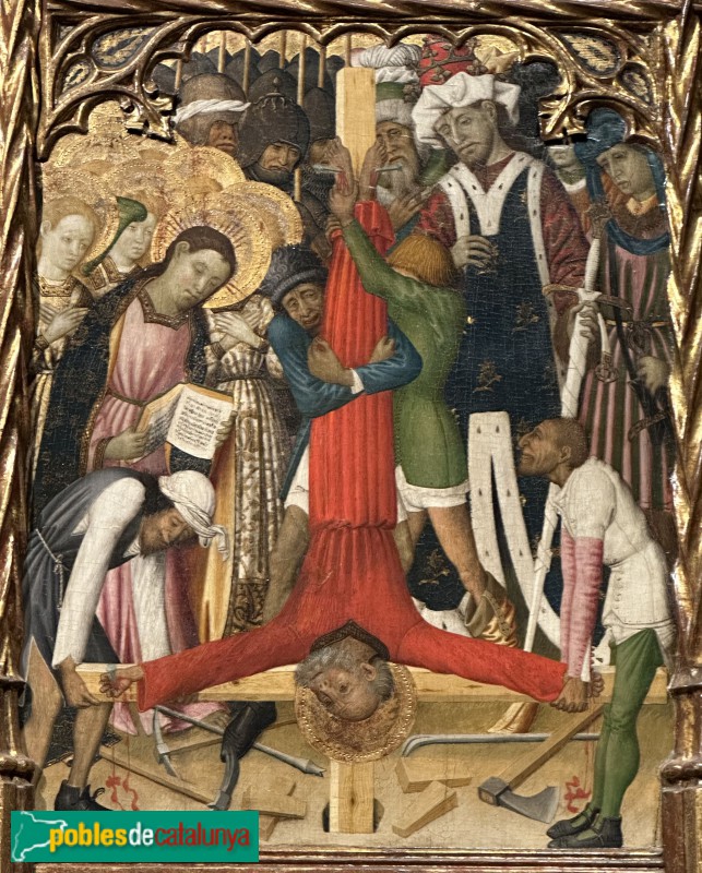 Museu d'Art de Girona - Retaule de Púbol. Crucifixió de sant Pere