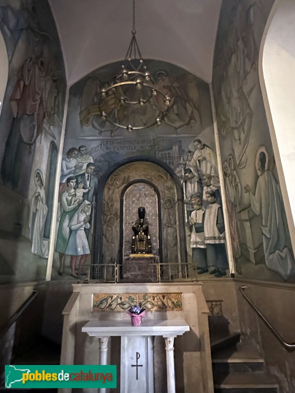 Esplugues de Llobregat - Església de Santa Magdalena. Pintures de Torras Viver