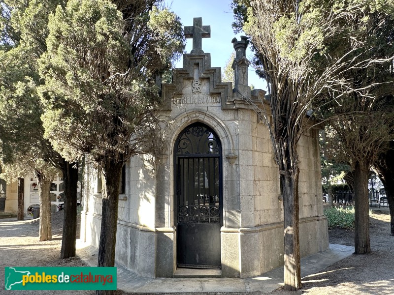 Sant Sadurní d'Anoia - Cementiri. Panteó Rovira