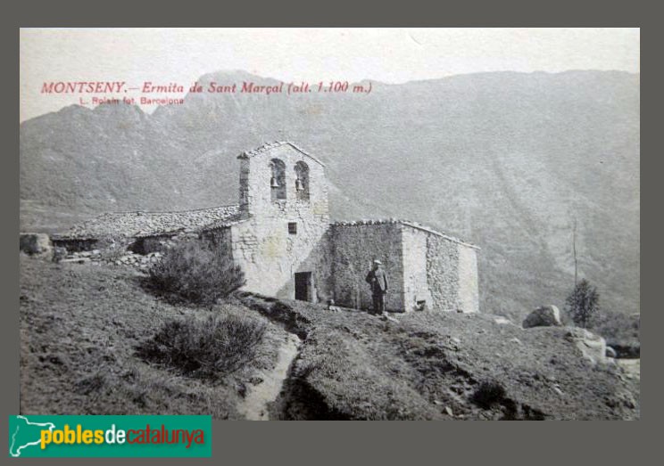 Montseny - Ermita de Sant Marçal. Postal antiga