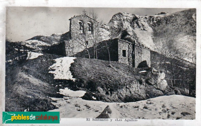 Montseny - Ermita de Sant Marçal. Postal antiga