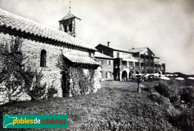 Montseny - Capella de Sant Bernat de Menthon. Postal antiga