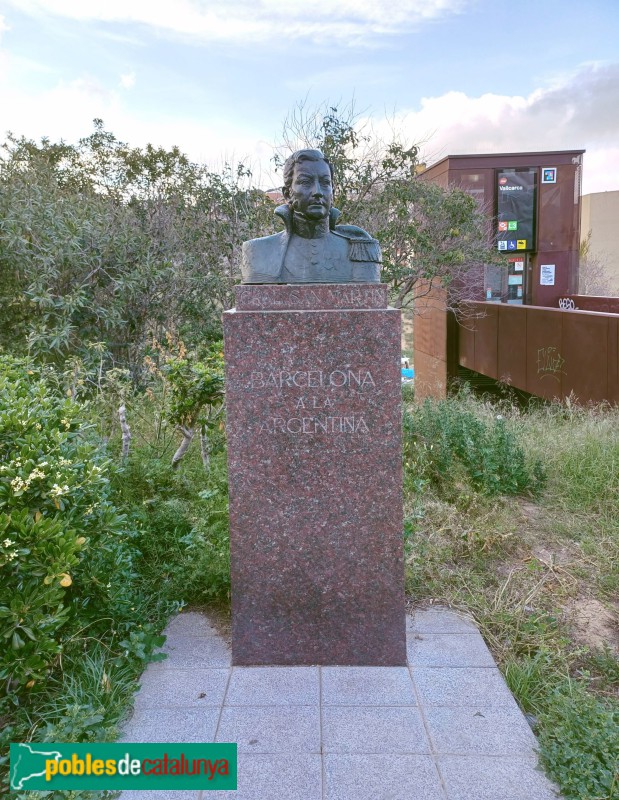 Barcelona - Bust del general San Martín