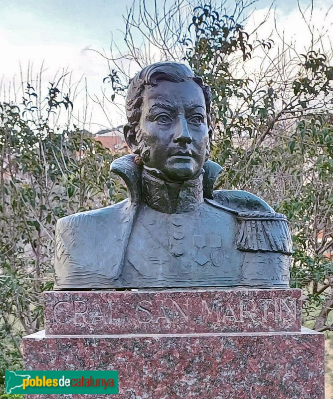 Barcelona - Bust del general San Martín