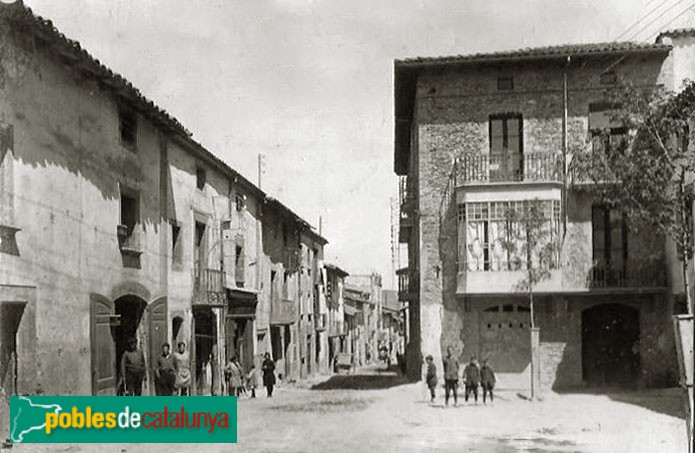 Tona - Carrer Major. Postal antiga