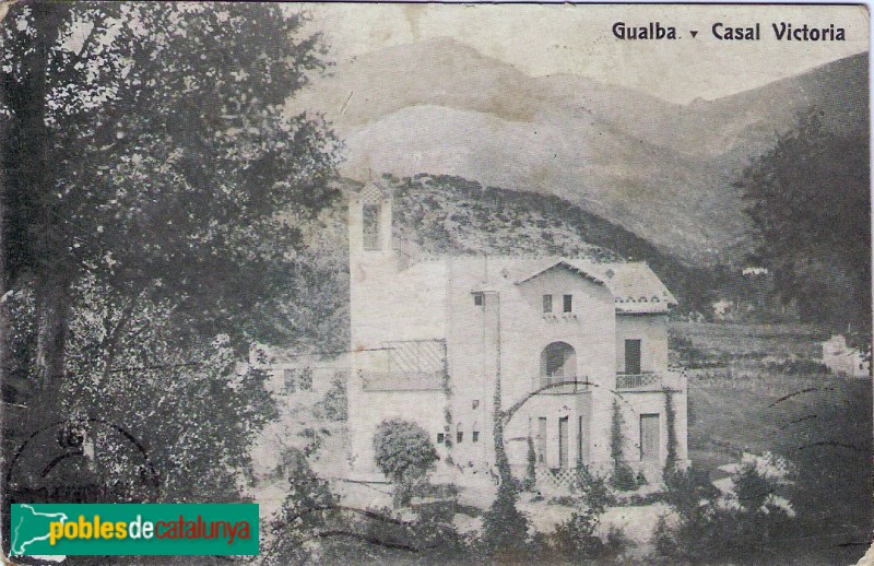 Gualba - Torre Montells (o Monteys). Postal antiga