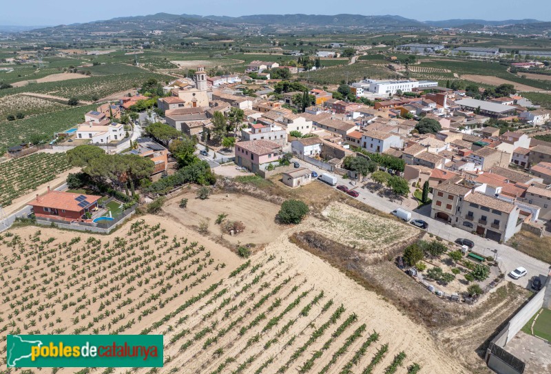 La Granada - La Granada, amb l'església al fons