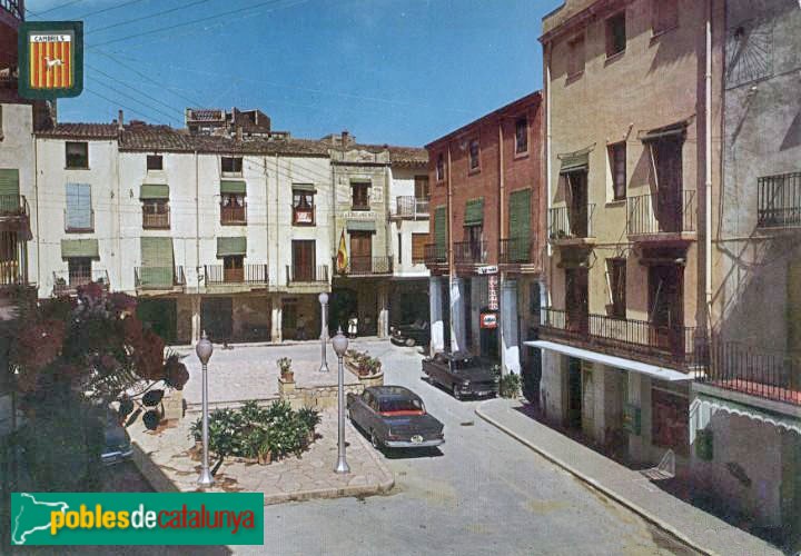 Cambrils - Plaça de la Vila. Postal antiga