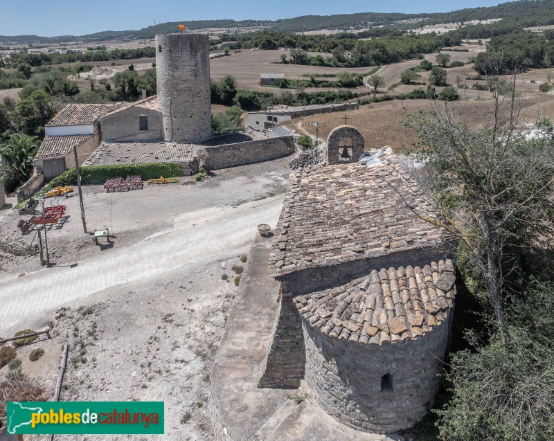 Argençola - Església de Sant Maur de Contrast i la torre