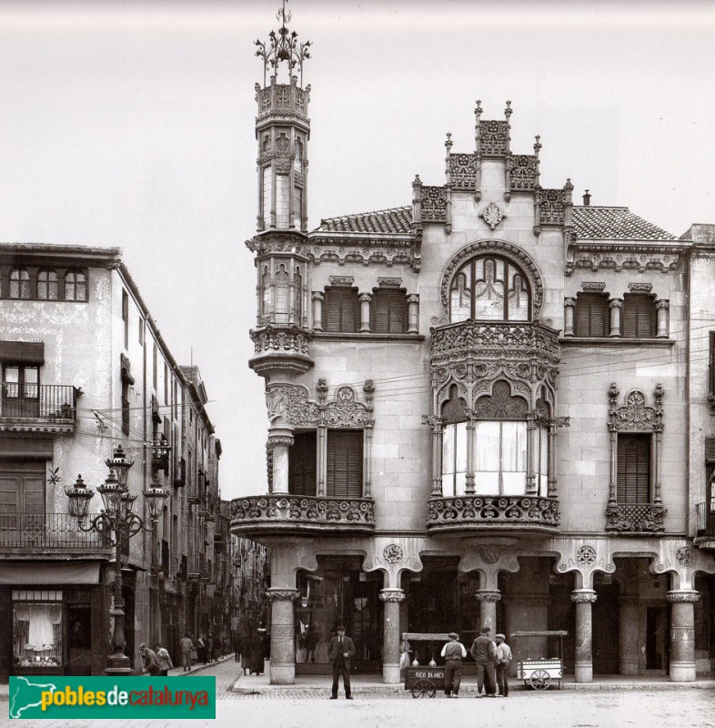 Reus - Casa Navàs, l'any 1918 (fotografia anònima)